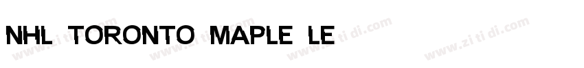 NHL Toronto Maple Le字体转换